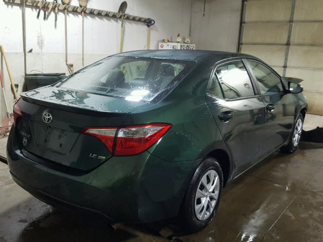 2T1BPRHE2EC004279 - 2014 TOYOTA COROLLA EC GREEN photo 4