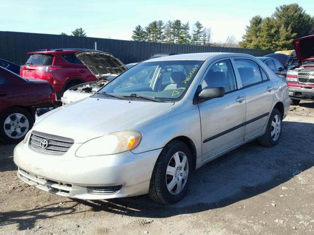 2T1BR32E84C299371 - 2004 TOYOTA COROLLA SILVER photo 2