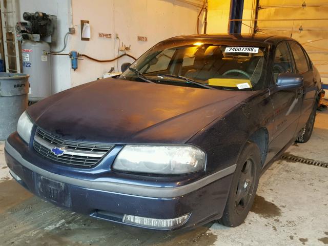 2G1WH55K529301259 - 2002 CHEVROLET IMPALA LS BLUE photo 2