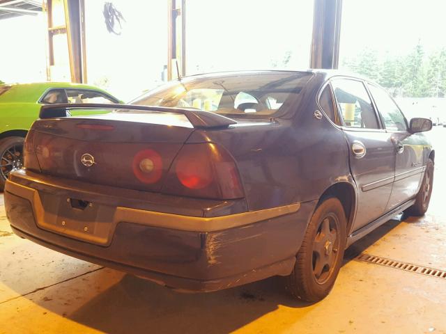 2G1WH55K529301259 - 2002 CHEVROLET IMPALA LS BLUE photo 4