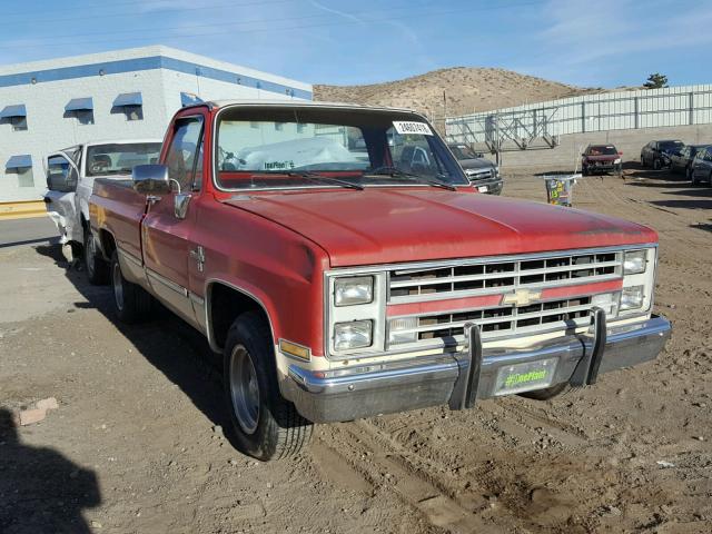 1GCDC14H8FF386199 - 1985 CHEVROLET C10 RED photo 1