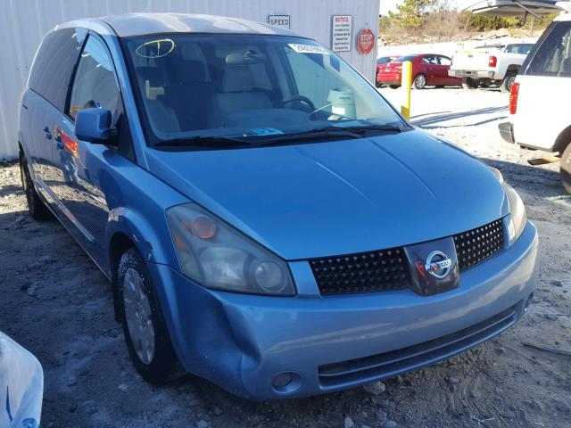 5N1BV28U14N313415 - 2004 NISSAN QUEST S BLUE photo 1