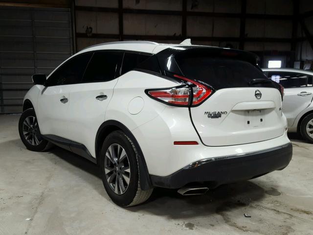 5N1AZ2MH3GN163045 - 2016 NISSAN MURANO S WHITE photo 3