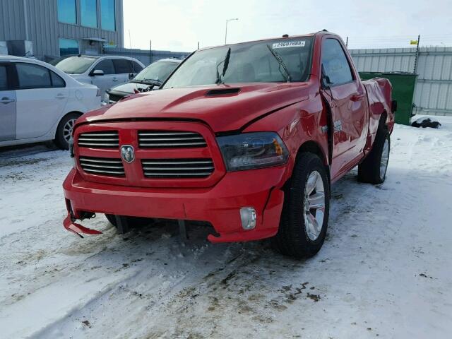 3C6JR7CT0FG578314 - 2015 RAM 1500 SPORT RED photo 2