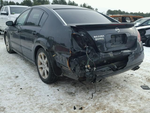 1N4BA41E27C832381 - 2007 NISSAN MAXIMA SE BLACK photo 3