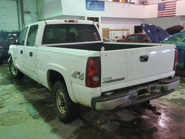 1GCGK13U46F212175 - 2006 CHEVROLET SILVERADO WHITE photo 3