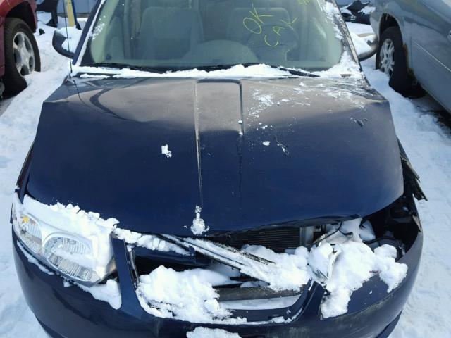 1G8AL55FX7Z174910 - 2007 SATURN ION LEVEL BLUE photo 7