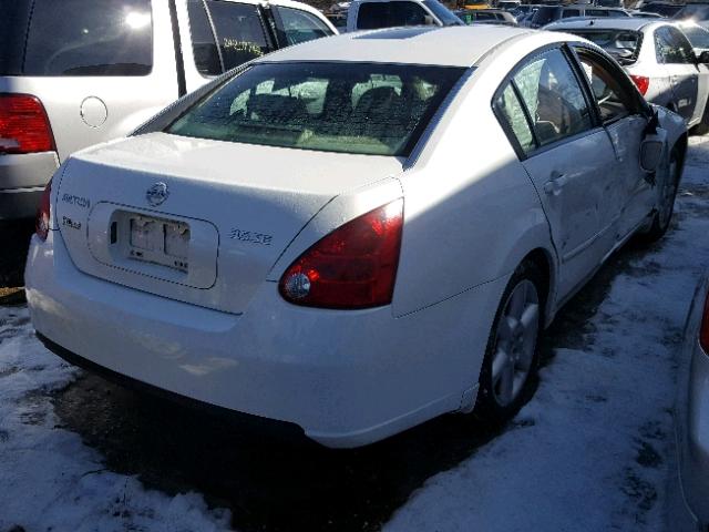 1N4BA41E85C815940 - 2005 NISSAN MAXIMA SE WHITE photo 4