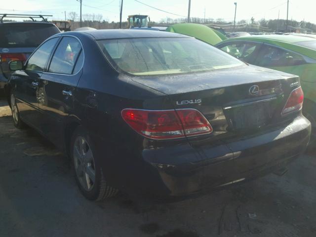 JTHBA30GX55093204 - 2005 LEXUS ES 330 BLACK photo 3