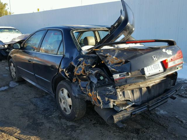 1HGCG16532A005158 - 2002 HONDA ACCORD EX BLACK photo 3