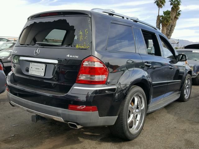 4JGBF71E27A135880 - 2007 MERCEDES-BENZ GL 450 4MA BLACK photo 4