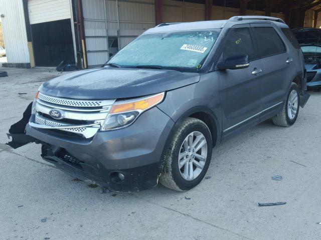 1FM5K7D80DGA74004 - 2013 FORD EXPLORER X GRAY photo 2