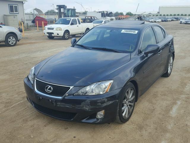 JTHBK262585077886 - 2008 LEXUS IS 250 BLACK photo 2