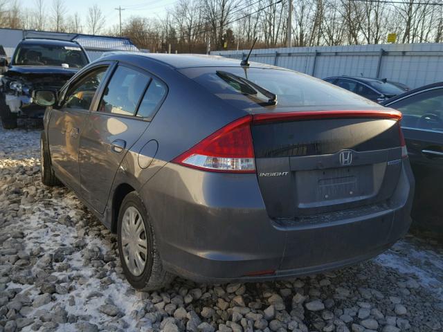 JHMZE2H5XAS000970 - 2010 HONDA INSIGHT LX GRAY photo 3