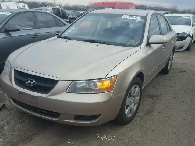 5NPET46C28H384738 - 2008 HYUNDAI SONATA GLS TAN photo 2