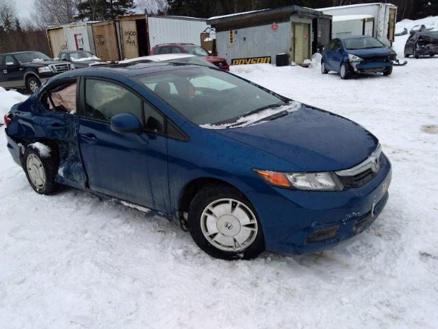 2HGFB2F58CH015818 - 2012 HONDA CIVIC LX BLUE photo 1