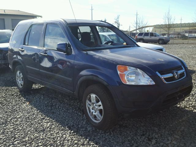 JHLRD78864C054053 - 2004 HONDA CR-V EX BLUE photo 1