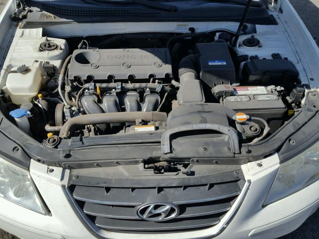 5NPET4ACXAH604396 - 2010 HYUNDAI SONATA GLS WHITE photo 7