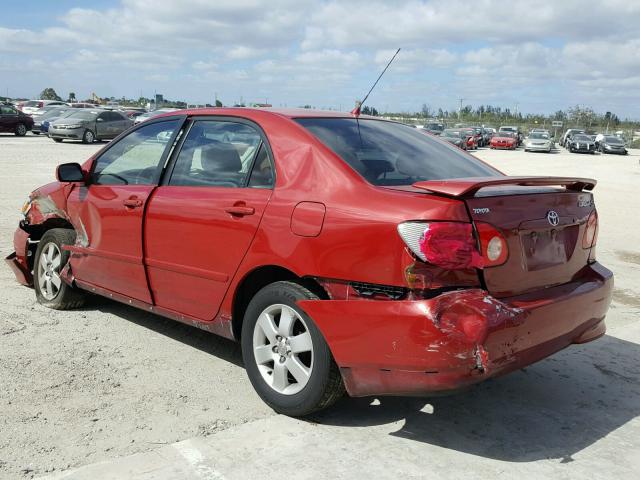 1NXBR32E43Z094465 - 2003 TOYOTA COROLLA CE RED photo 3