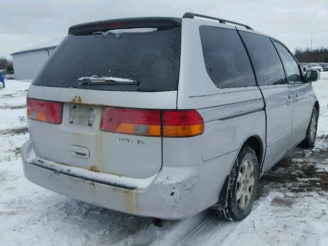 5FNRL186X3B054053 - 2003 HONDA ODYSSEY EX SILVER photo 4