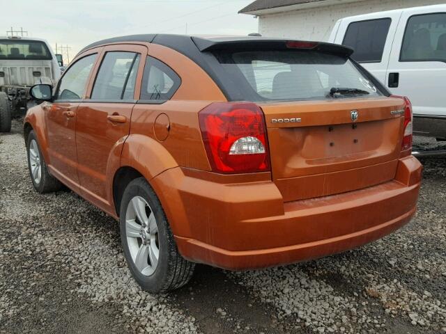 1B3CB3HA1BD209296 - 2011 DODGE CALIBER MA ORANGE photo 3