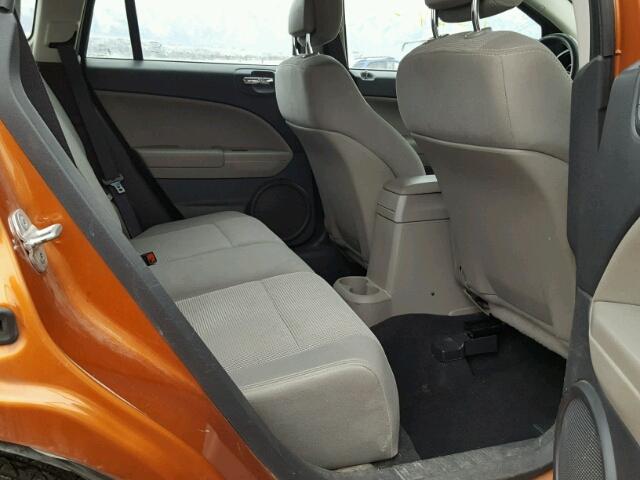 1B3CB3HA1BD209296 - 2011 DODGE CALIBER MA ORANGE photo 6