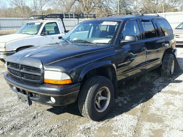 1B4HS28Y7WF199733 - 1998 DODGE DURANGO BLACK photo 2