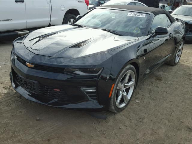 1G1FF3D74H0208906 - 2017 CHEVROLET CAMARO SS Negro foto 2