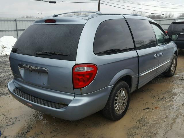 2C8GP64L03R304441 - 2003 CHRYSLER TOWN & COU BLUE photo 4