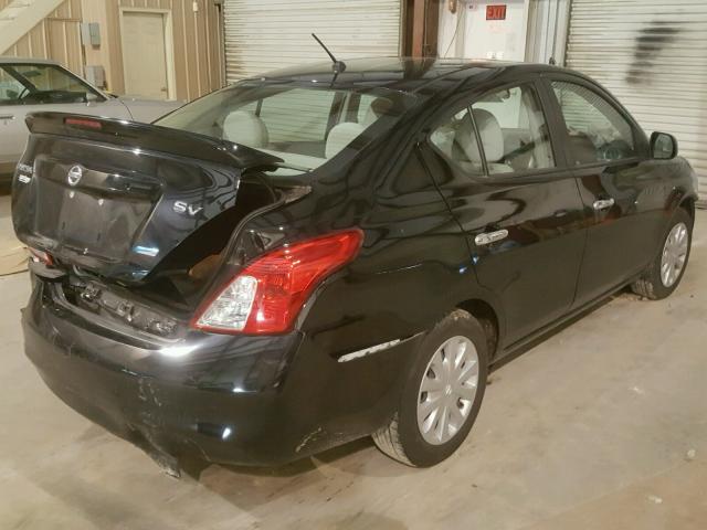 3N1CN7AP6DL846633 - 2013 NISSAN VERSA S BLACK photo 4