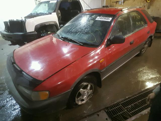 JF1GF4858TG810689 - 1996 SUBARU IMPREZA OU RED photo 2