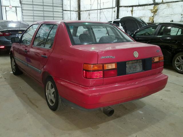 3VWRA81HXSM012192 - 1995 VOLKSWAGEN JETTA III RED photo 3