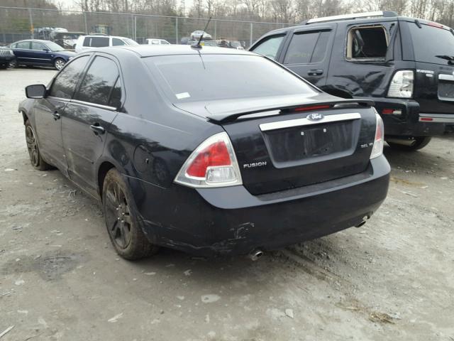 3FAHP08108R207582 - 2008 FORD FUSION SEL BLACK photo 3