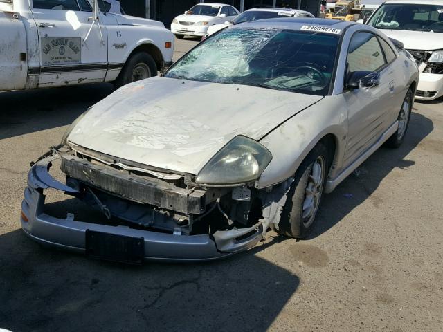 4A3AC54H32E067834 - 2002 MITSUBISHI ECLIPSE GT SILVER photo 2