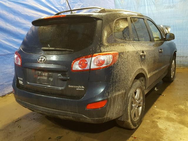 5XYZHDAG3BG041884 - 2011 HYUNDAI SANTA FE S BLUE photo 4