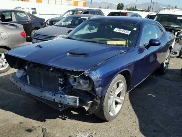 2C3CDZAG6FH713107 - 2015 DODGE CHALLENGER BLUE photo 2