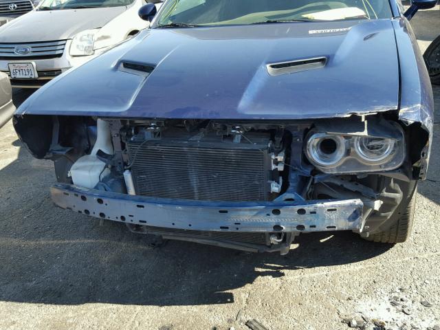 2C3CDZAG6FH713107 - 2015 DODGE CHALLENGER BLUE photo 9