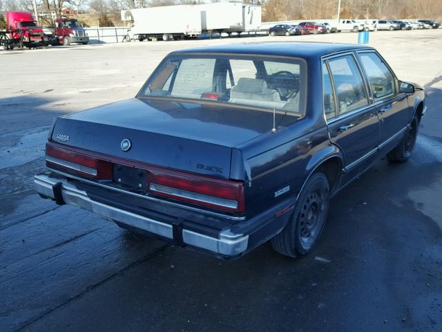 1G4HP54C7MH419224 - 1991 BUICK LESABRE CU BLUE photo 4