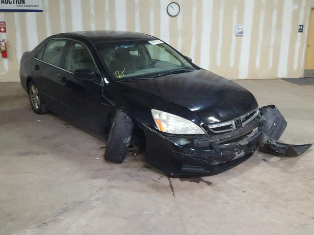 1HGCM56336A129743 - 2006 HONDA ACCORD SE BLACK photo 1