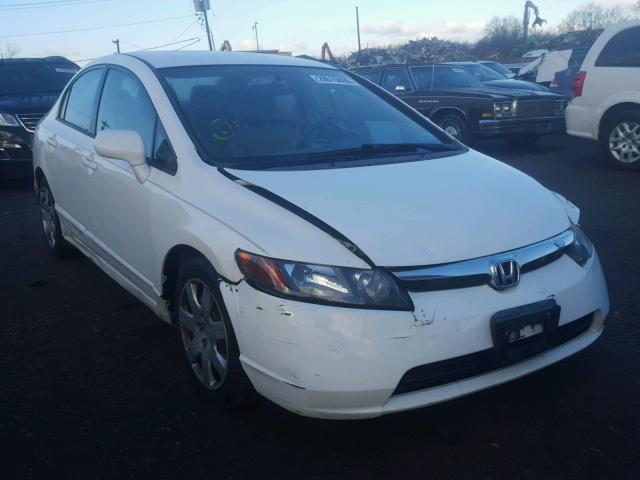 2HGFA16588H330087 - 2008 HONDA CIVIC LX WHITE photo 1