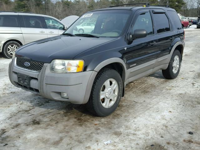 1FMYU04102KC28612 - 2002 FORD ESCAPE XLT BLACK photo 2