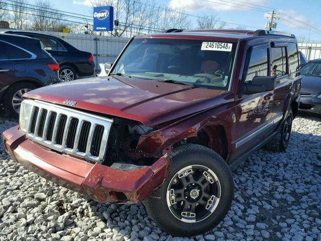 1J8HG48P97C620970 - 2007 JEEP COMMANDER მუქწითელი ფოტო 2