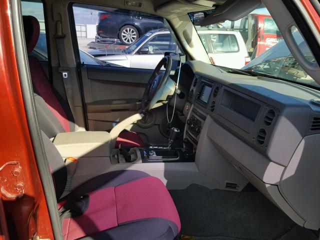 1J8HG48P97C620970 - 2007 JEEP COMMANDER მუქწითელი ფოტო 5