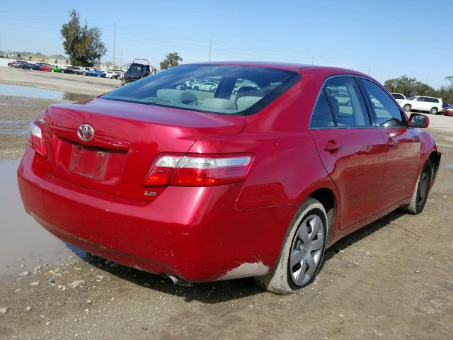 4T1BE46K99U307002 - 2009 TOYOTA CAMRY BASE RED photo 4