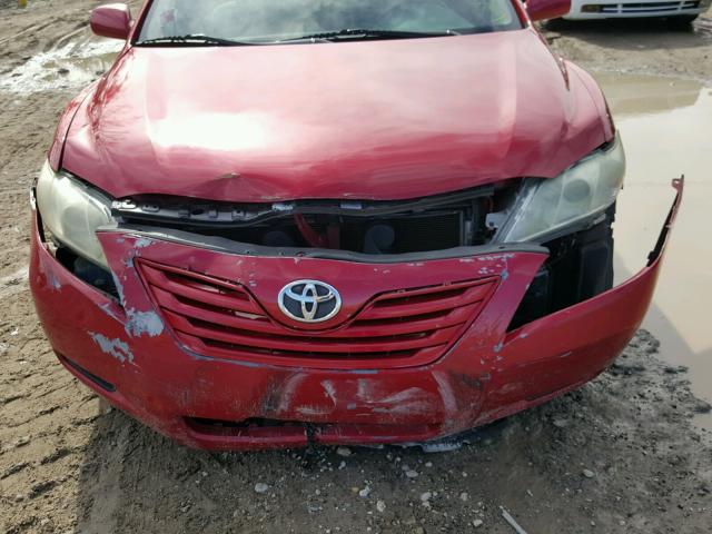 4T1BE46K99U307002 - 2009 TOYOTA CAMRY BASE RED photo 9