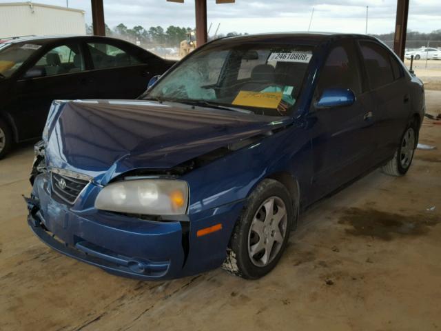 KMHDN46D15U024033 - 2005 HYUNDAI ELANTRA GL BLUE photo 2