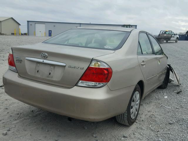 4T1BE32K46U728962 - 2006 TOYOTA CAMRY LE GOLD photo 4