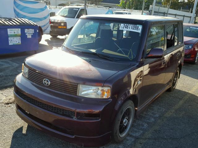 JTLKT324450212431 - 2005 TOYOTA SCION XB RED photo 2