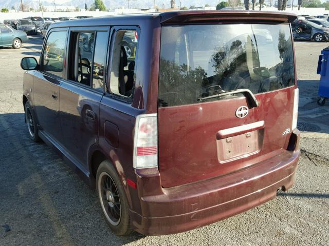 JTLKT324450212431 - 2005 TOYOTA SCION XB RED photo 3