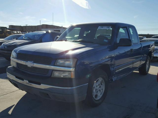 2GCEC19V531295610 - 2003 CHEVROLET SILVERADO BLUE photo 2